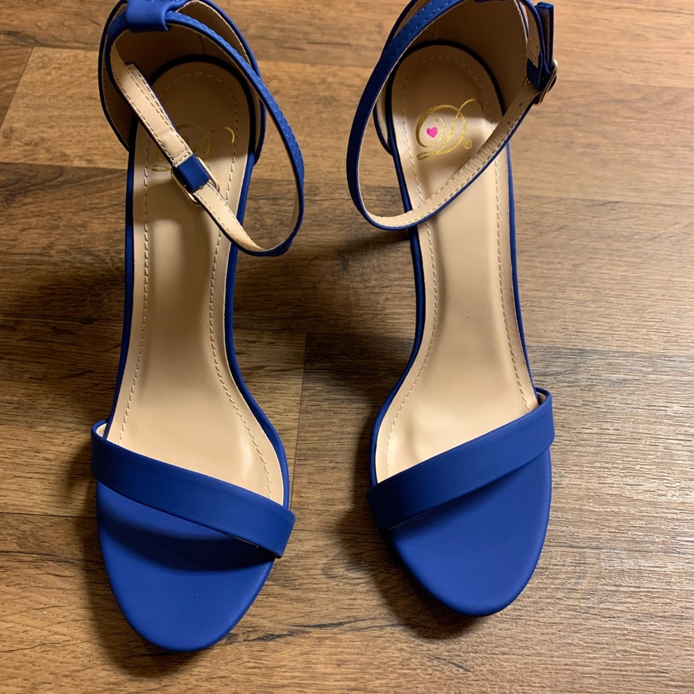 Royal blue heels